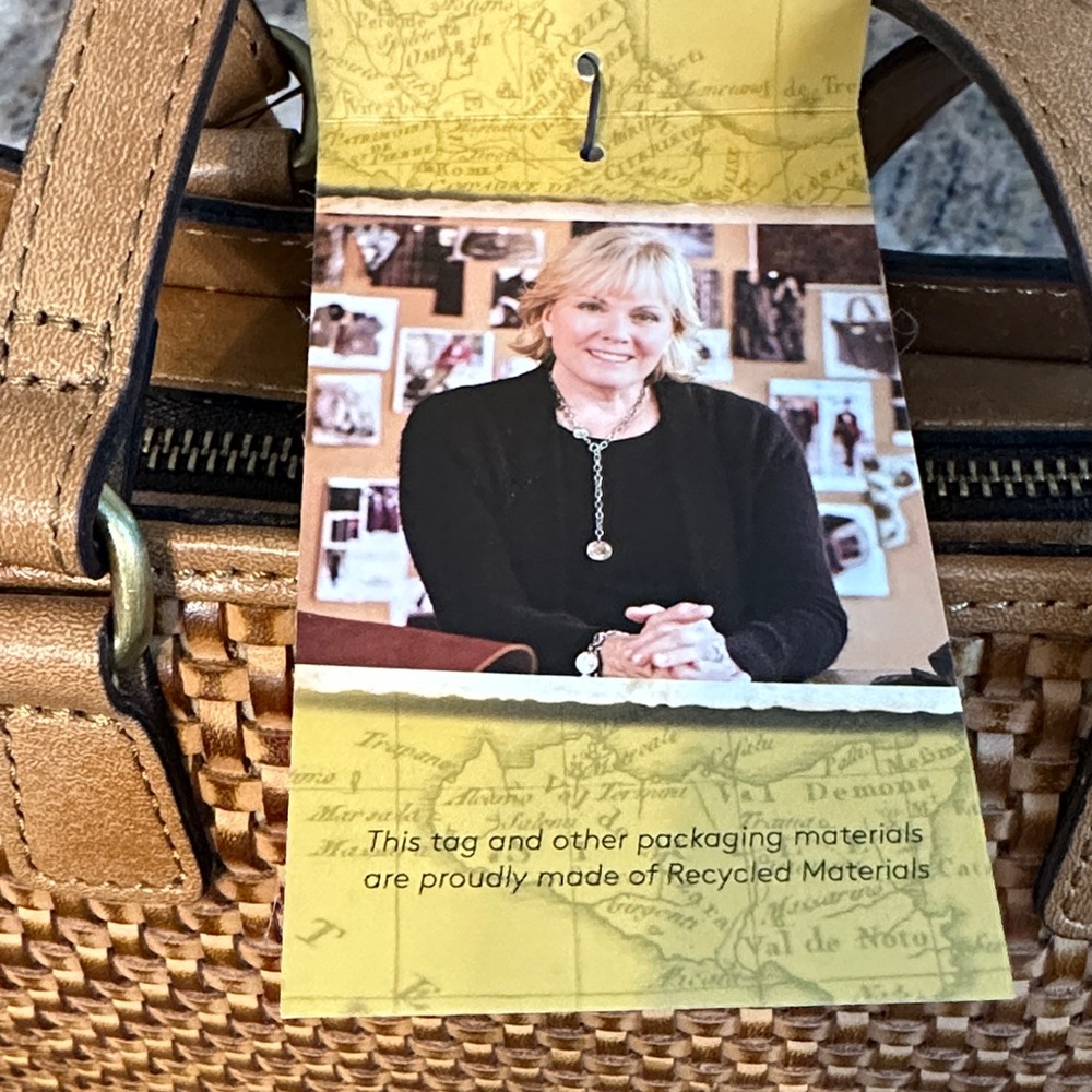 Patricia Nash Tan Woven Tote Bag - Picture 6 of 16